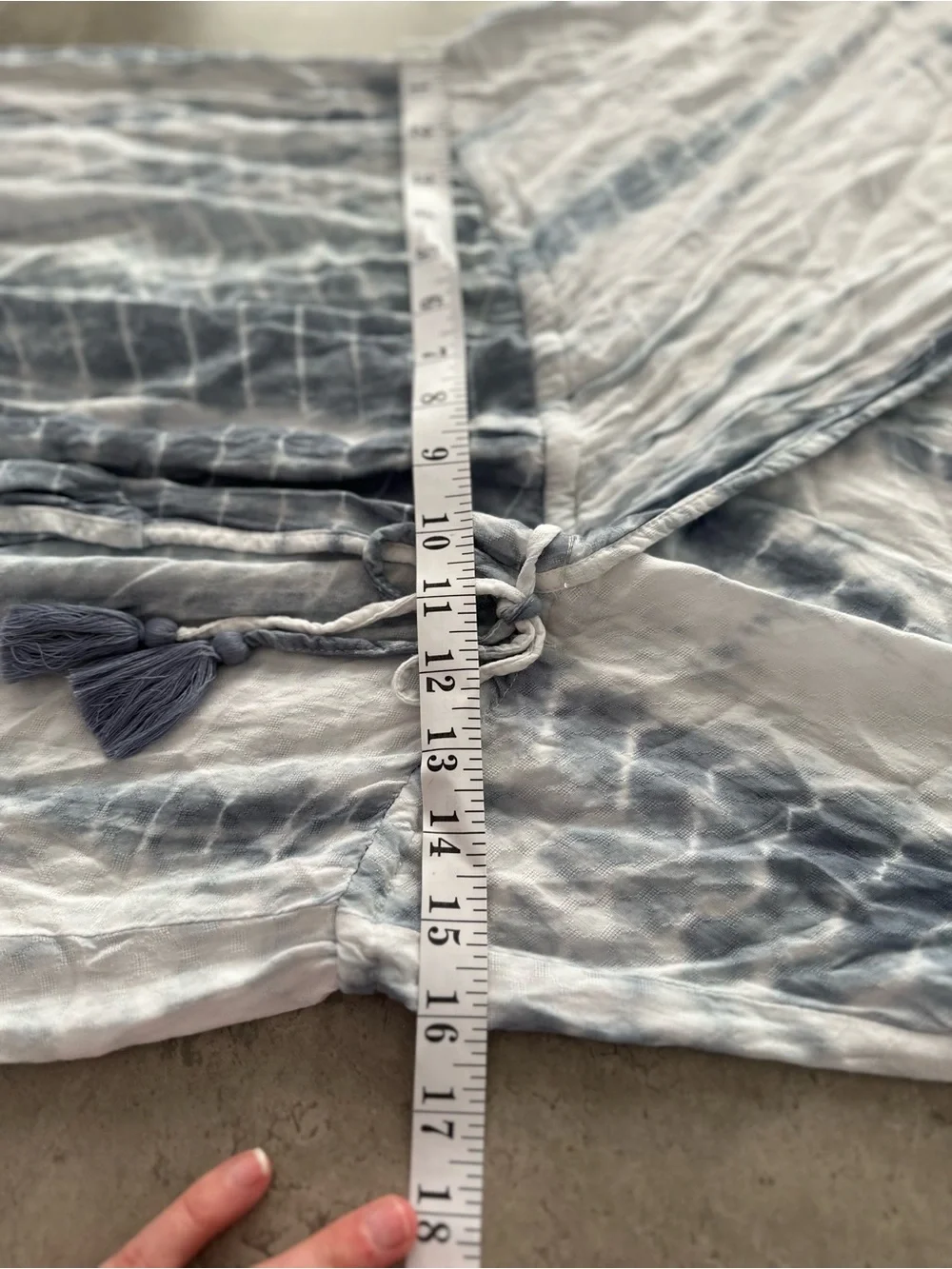 Blue Island Blue & White Tie-Dye Dress | Size Medium - Picture 11 of 14